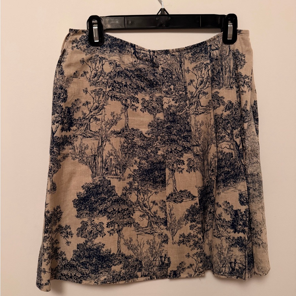 Lined linen toile skirt by Morgane Le Fay